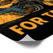 Will Ride For Tacos Funny Cycling Taco Lovers Gift Poster (Ecke)