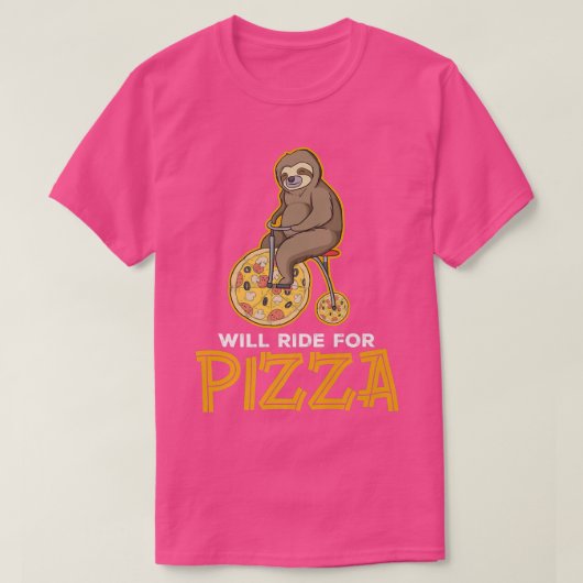 Will Ride für Pizza T-Shirt (Design vorne)