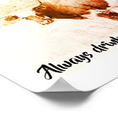 Will Rogers berühmtes Zitat über Kuh-Foto-Kunst Poster (Ecke)