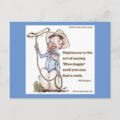 Will Rogers & Quote Postcard Postkarte (Vorderseite)