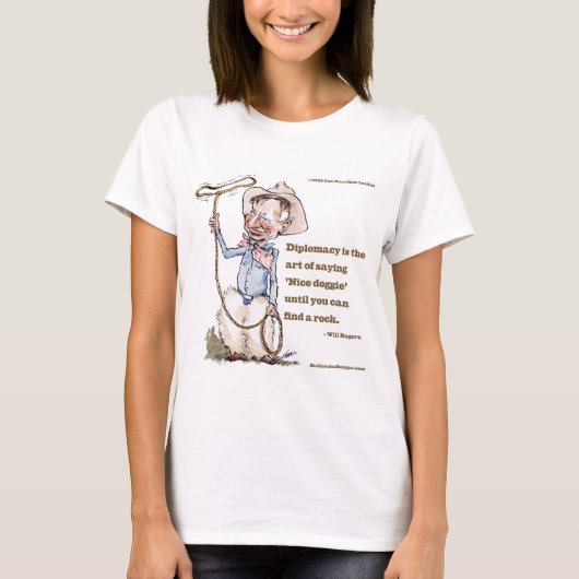 Will Rogers & Quote Womens T-Shirt (Vorderseite)