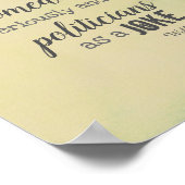 Will Rogers Spaß zitiert Poster zur Politik (Ecke)