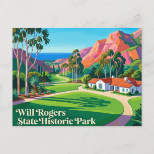 Will Rogers State Historic Park Kalifornien Postkarte