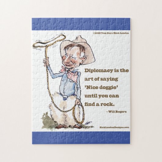 Will Rogers & Zitat Puzzle (Vertikal)