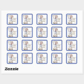 Will Rogers & Zitat Quadratischer Aufkleber (Blatt)