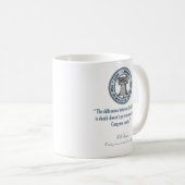 Will Rogers Zitat (Tod & Steuern) Kaffeetasse (VorderseiteRechts)