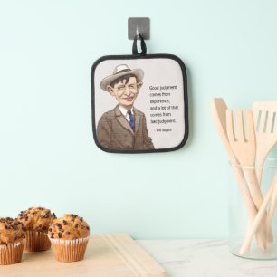 Will Rogers zitiert Pot Holders Topflappen