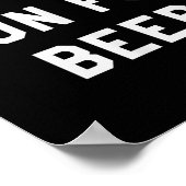 Will Run For Beer Funny Motivational Running Tee  Poster (Ecke)