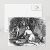 Will Scarlet tötet einen Buck Postkarte (Vorne/Hinten)