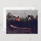 Will Schuster und Blackman schießen Postkarte (Vorne/Hinten)