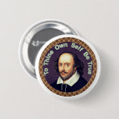 Will Shakespeare Button (Vorne & Hinten)