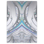 WILL ~ Silver Gray Blue Green Design Original Klemmbrett (Rückseite)