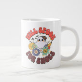 Will Spook für Schuhe Retro Ghost Halloween Jumbo-Tasse (Rechts)