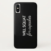 Will Squat für Cupcakes iPhone Case (Rückseite)