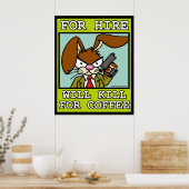 Will tötet das Kaffeeposter Poster (Küche)