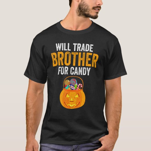 Will Trade Brother für Candy Halloween Kids Boys G T-Shirt (Vorderseite)