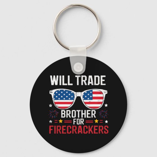 Will Trade Brother für Firecracker Funny 4. J Schlüsselanhänger (Vorderseite)