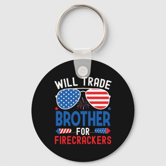 Will Trade Brother für Firecracker Funny 4. J Schlüsselanhänger (Vorderseite)