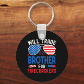 Will Trade Brother für Firecracker Funny 4. J Schlüsselanhänger (Vorderseite)