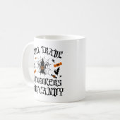 Will Trade Coworker for Candy Funny Halloween Kaffeetasse (Vorderseite Links)