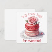 Will Trade Hugs - Valentine's Day Card Dankeskarte (Vorne/Hinten)