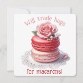 Will Trade Hugs - Valentine's Day Card Dankeskarte (Vorderseite)