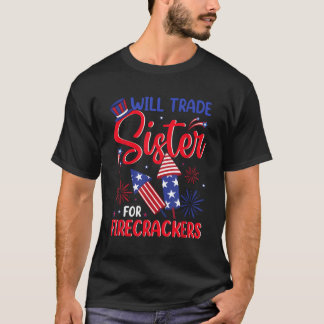 Will Trade Sister der Feuerwehrmänner Fireworks 4t T-Shirt