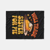 Will Trade Sister For E Funny Kids Family Humor Fa Fleecedecke (Vorderseite (Horizontal))