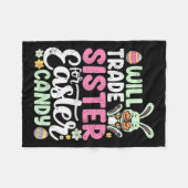 Will Trade Sister für Ostern Candy Funny Boys Todd Fleecedecke (Vorderseite (Horizontal))