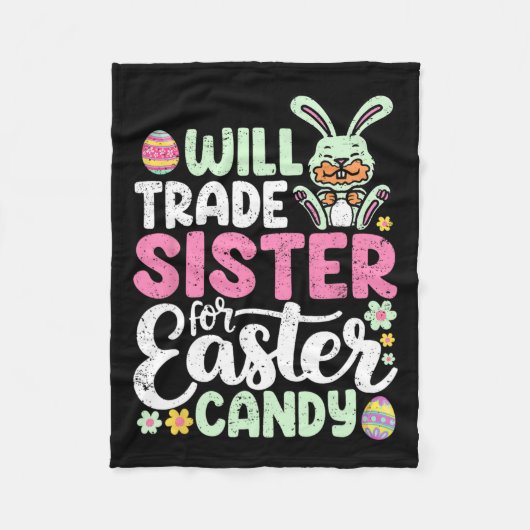 Will Trade Sister für Ostern Candy Funny Boys Todd Fleecedecke (Vorderseite)