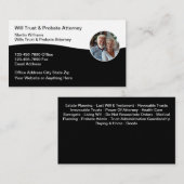 Will Trust Probney Business Cards Visitenkarte (Vorne/Hinten)