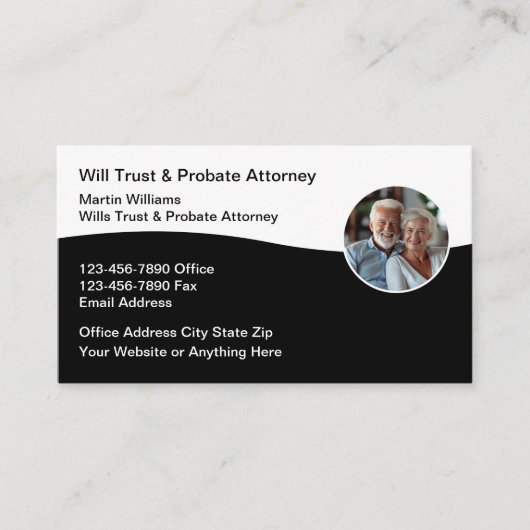 Will Trust Probney Business Cards Visitenkarte (Vorderseite)