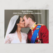 Will und Kate Royal Wedding Postkarte (Vorderseite)