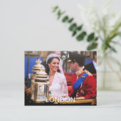 Will und Kate Royal Wedding Postkarte (Stehend Vorderseite)