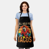 Will Weld for Tacos Welder Welding Costume Weld Schürze (Getragen)
