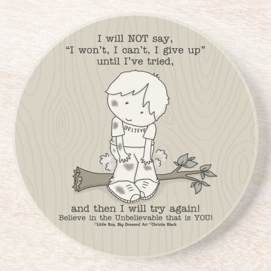 Will wieder versuchen getränkeuntersetzer (Vorne)