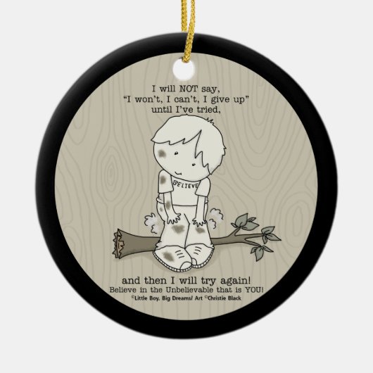 Will wieder versuchen keramik ornament (Vorne)