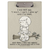 Will wieder versuchen klemmbrett (Vorderseite)