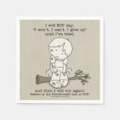 Will wieder versuchen serviette (Vorderseite)