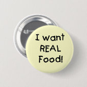 Will wirkliche NahrungsmittelT - Shirts und Button (Vorne & Hinten)