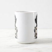 Will Work for Bananas - Humorous Monkey Sketch Kaffeetasse (Mittel)