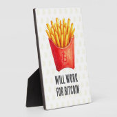 Will Work For Bitcoin Fotoplatte (Seite)