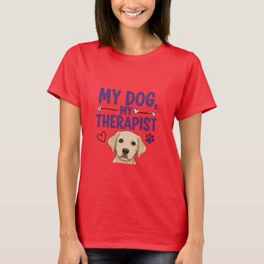 Will Work for Dog Treats Tee for Dog Parents (Vorderseite)