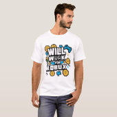Will Work for ROBUX Funny Gaming Blockchain Token T-Shirt (Vorne ganz)