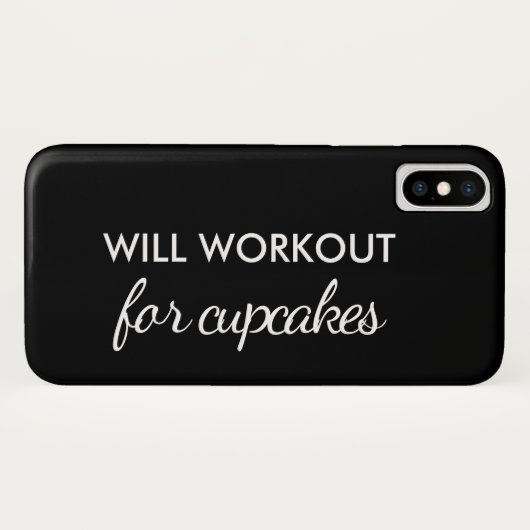 Will Workout für Cupcakes iPhone Fall Case-Mate iPhone Hülle (Rückseite (Horizontal))