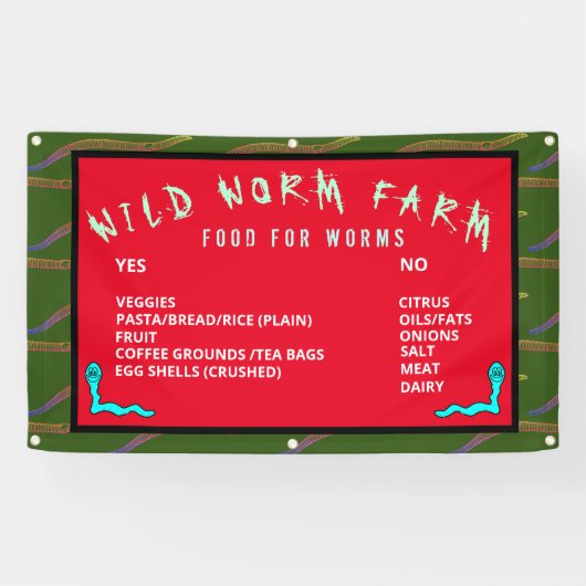 WILL WORM FARM FÜTTERND INSTRUCTION BANNER (Horizontal)