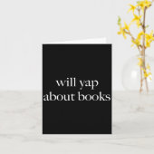 Will Yap über Bücher, ästhetische Lektüre, lustige Karte (Gelbe Blume)