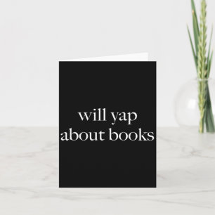 Will Yap über Bücher, ästhetische Lektüre, lustige Karte