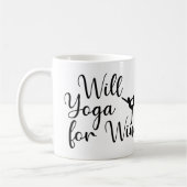 Will Yoga for Wine Kaffeetasse (Links)