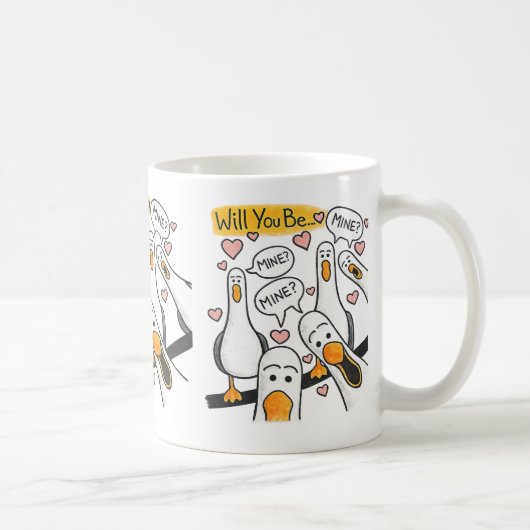 Will You Be Mine? Valentine Mug Kaffeetasse (Rechts)